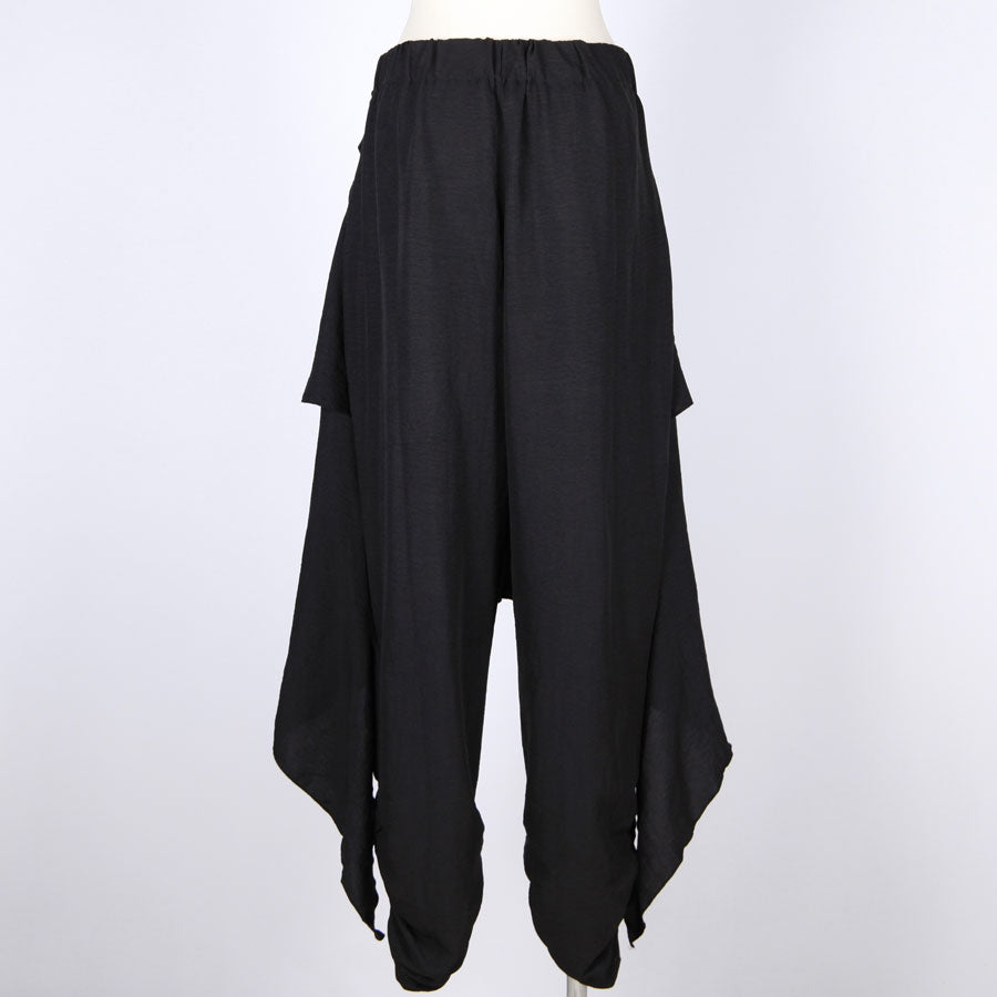 【一点物】TKg 紫縮緬和柄 ひらひらパンツ