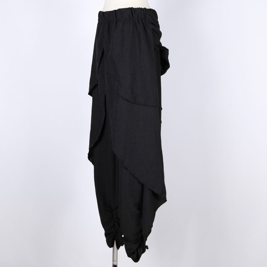 【一点物】TKg 紫縮緬和柄 ひらひらパンツ