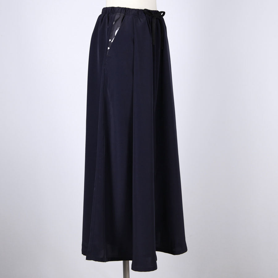 MINT NeKO ワイドプリーツパンツ BK-BK