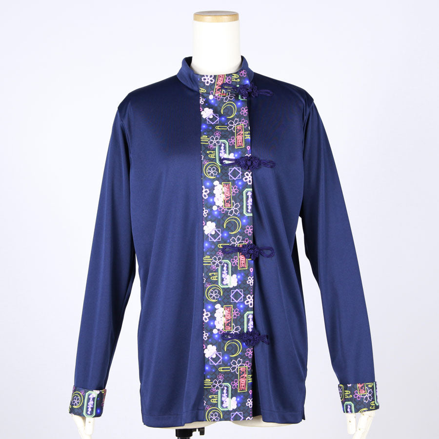 【受注】モリグチカ 和柄切り替えシノワズリトップス