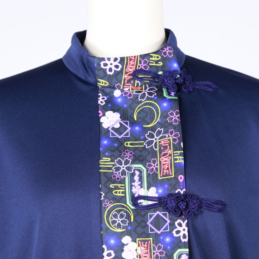 【受注】モリグチカ 和柄切り替えシノワズリトップス