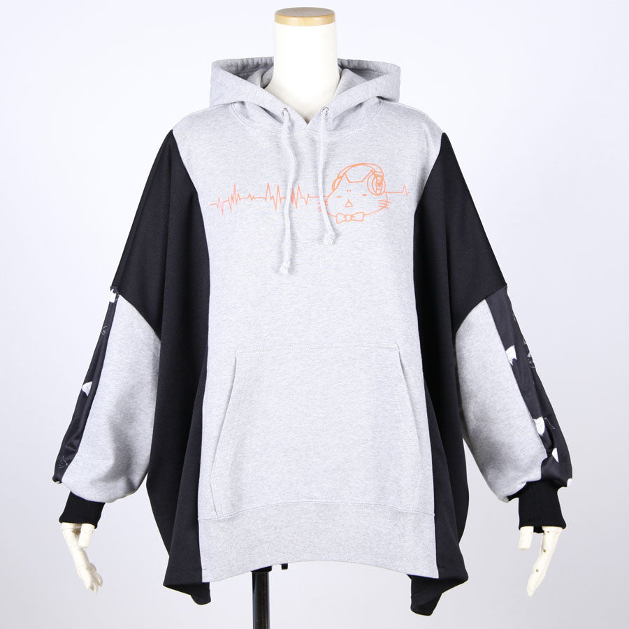 MINT NeKO Patchwork Wide Hoodie / A