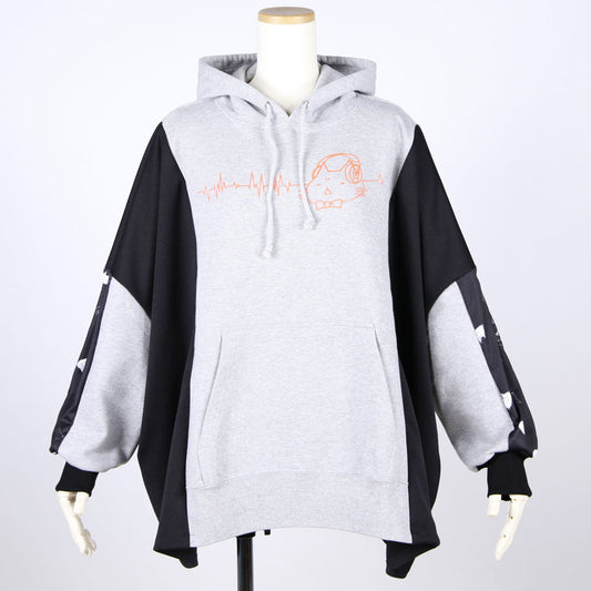 MINT NeKO Patchwork Wide Hoodie / A