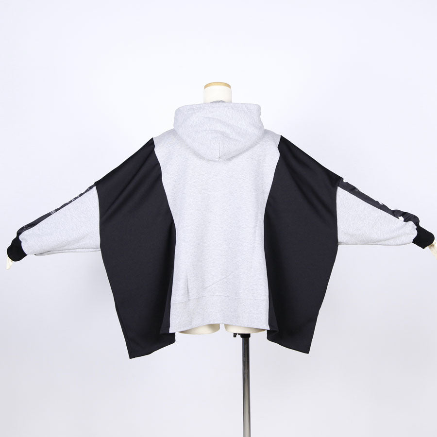 MINT NeKO Patchwork Wide Hoodie / A