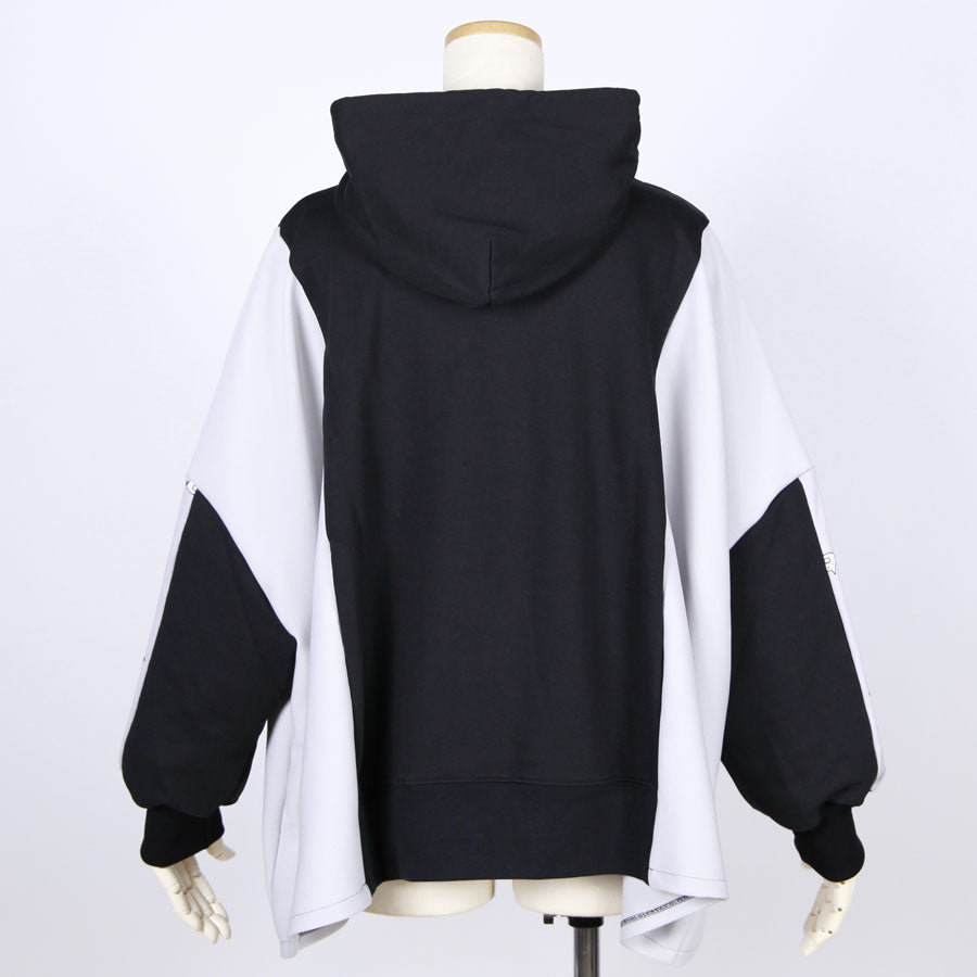 MINT NeKO Patchwork Wide Hoodie / B