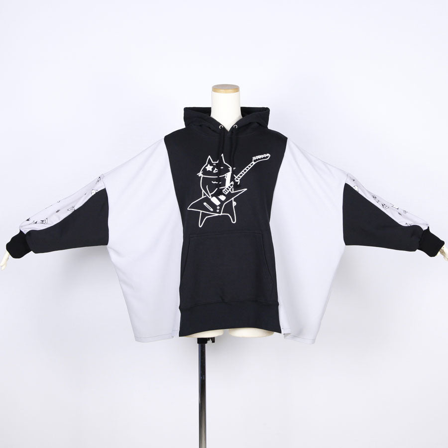 MINT NeKO Patchwork Wide Hoodie / B