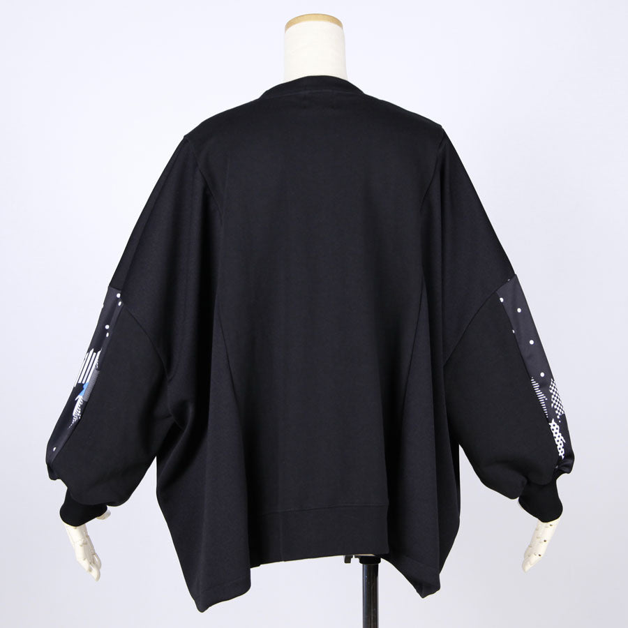 MINT NeKO Patchwork Wide Sweatshirt / A