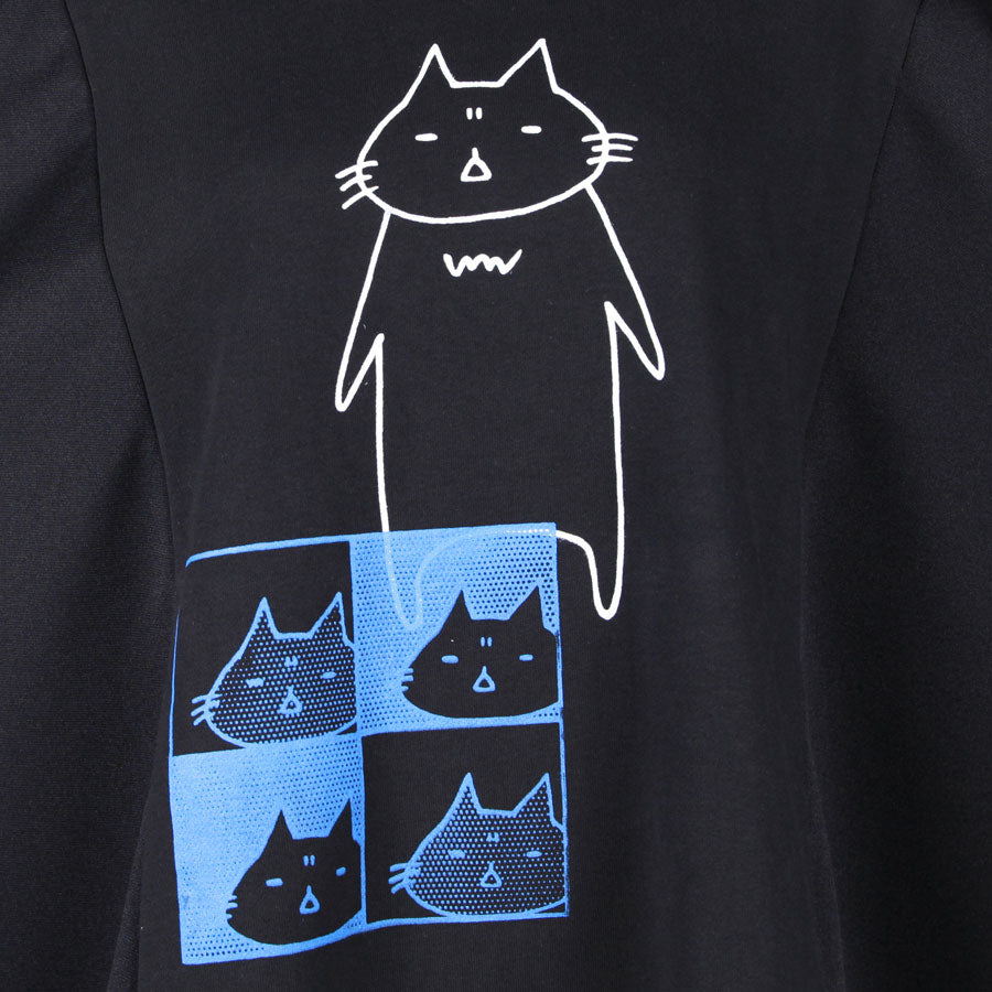 MINT NeKO Patchwork Wide Sweatshirt / A