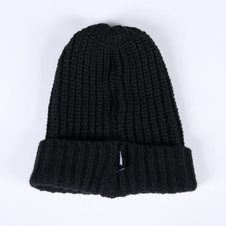 MINT NeKO ヘッドホンパッチニットキャップ BK-GY