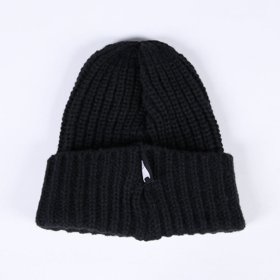 MINT NeKO ヘッドホンパッチニットキャップ BK-GRN