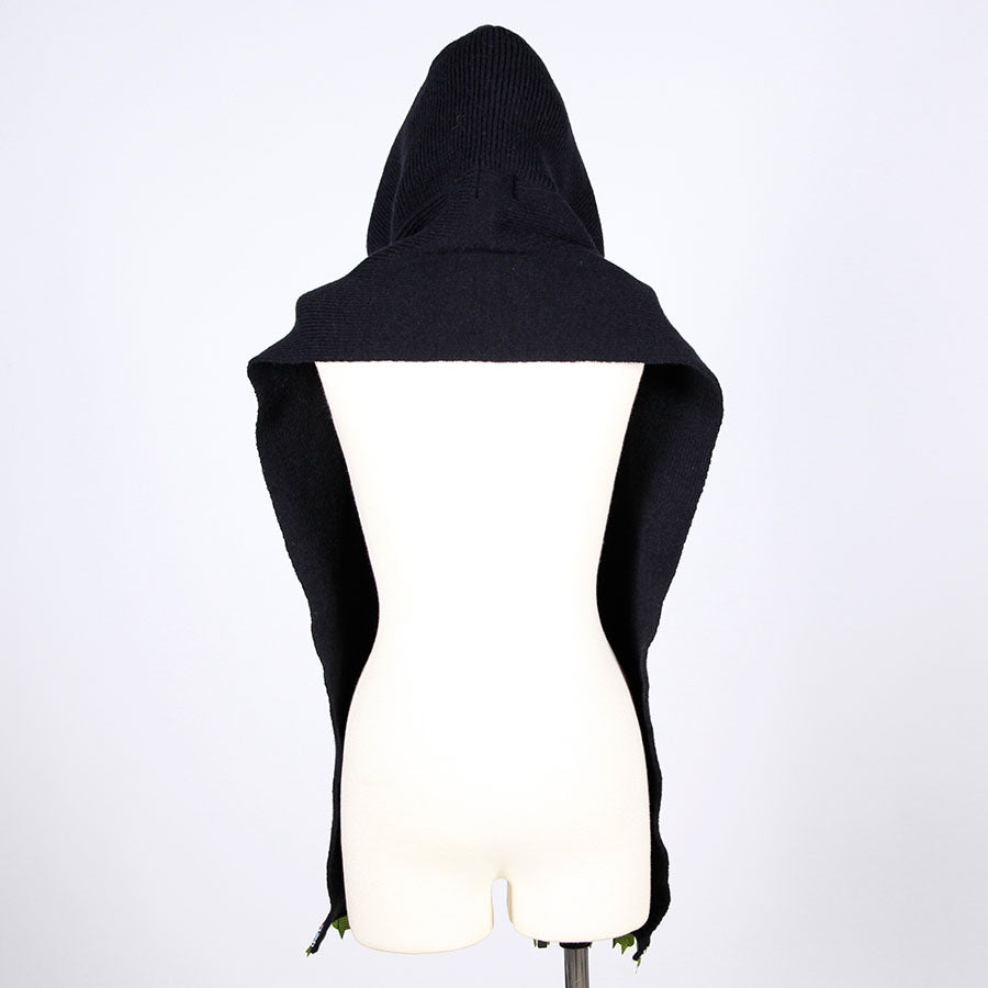 MINT NeKO フードマフラー BK