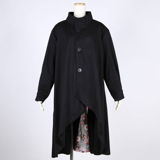 [One-of-a-kind item] TKg Flying Japanese Flower Stand Collar Coat
