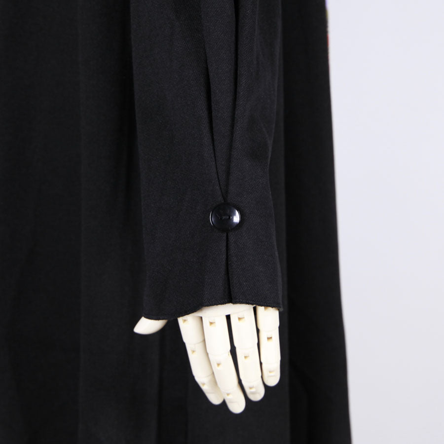 [One-of-a-kind item] TKg Flying Japanese Flower Stand Collar Coat