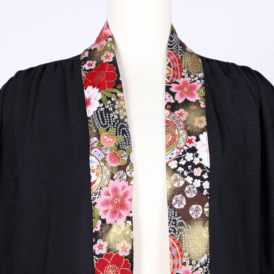 [One-of-a-kind item] TKg flying Japanese flower long flying squirrel haori