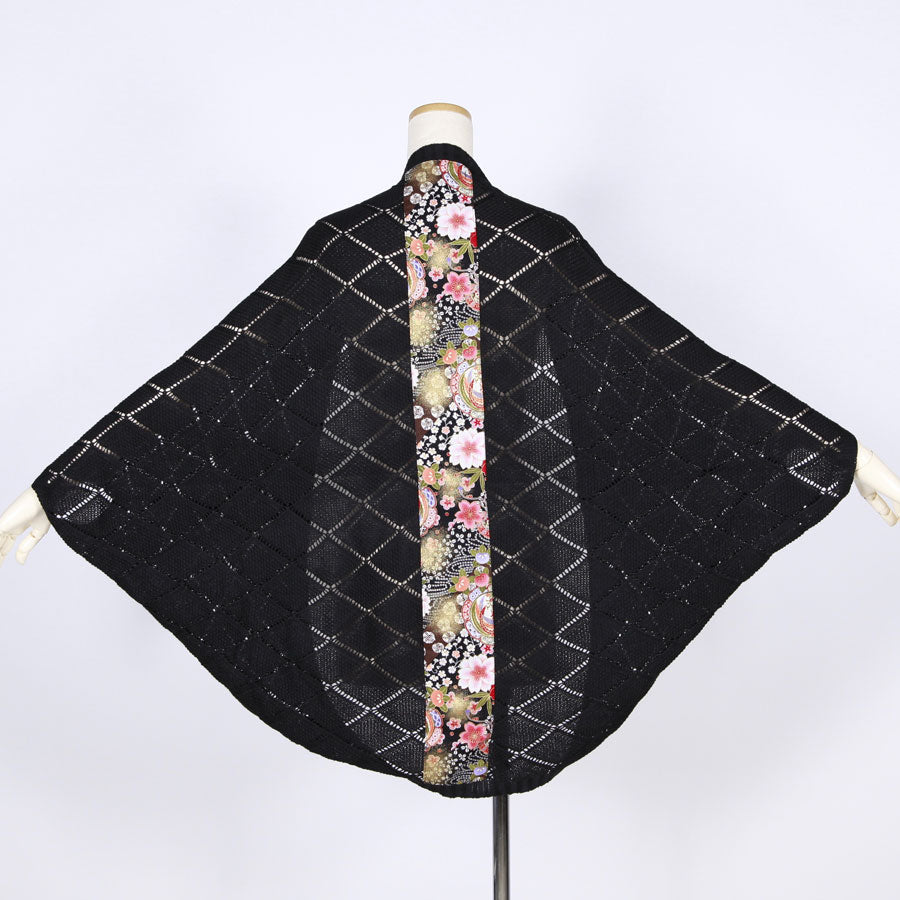 [One-of-a-kind item] TKg Flying Japanese Flower Short Momonga Haori