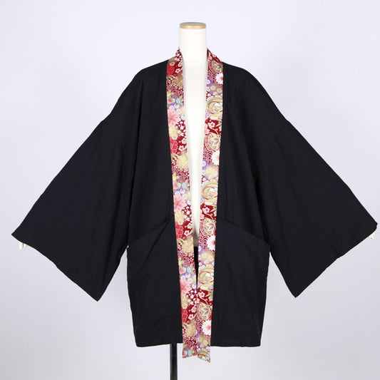 [One-of-a-kind item] TKg Flying Japanese Flower Kimono Haori