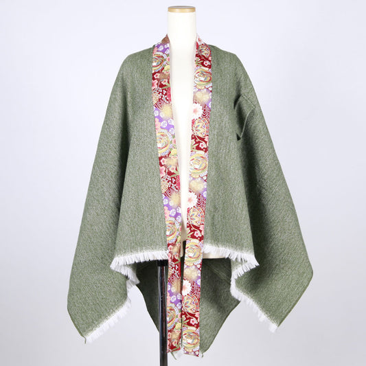 [One-of-a-kind item] TKg Flying Japanese Flower Fringe Cape