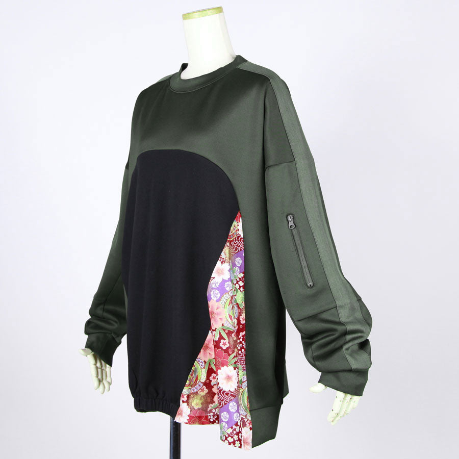 [One-of-a-kind item] TKg Flying Japanese Flower MA-1 Tops