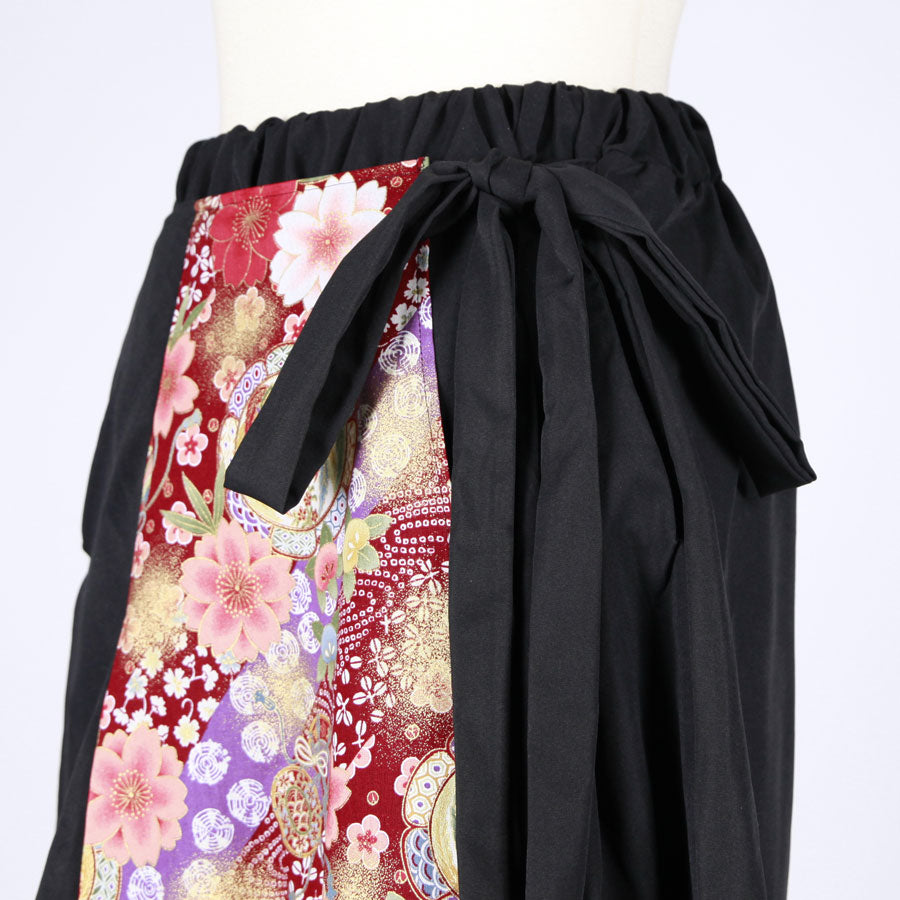 【一点物】TKg 舞い飛ぶ日本の花 ラップパンツ