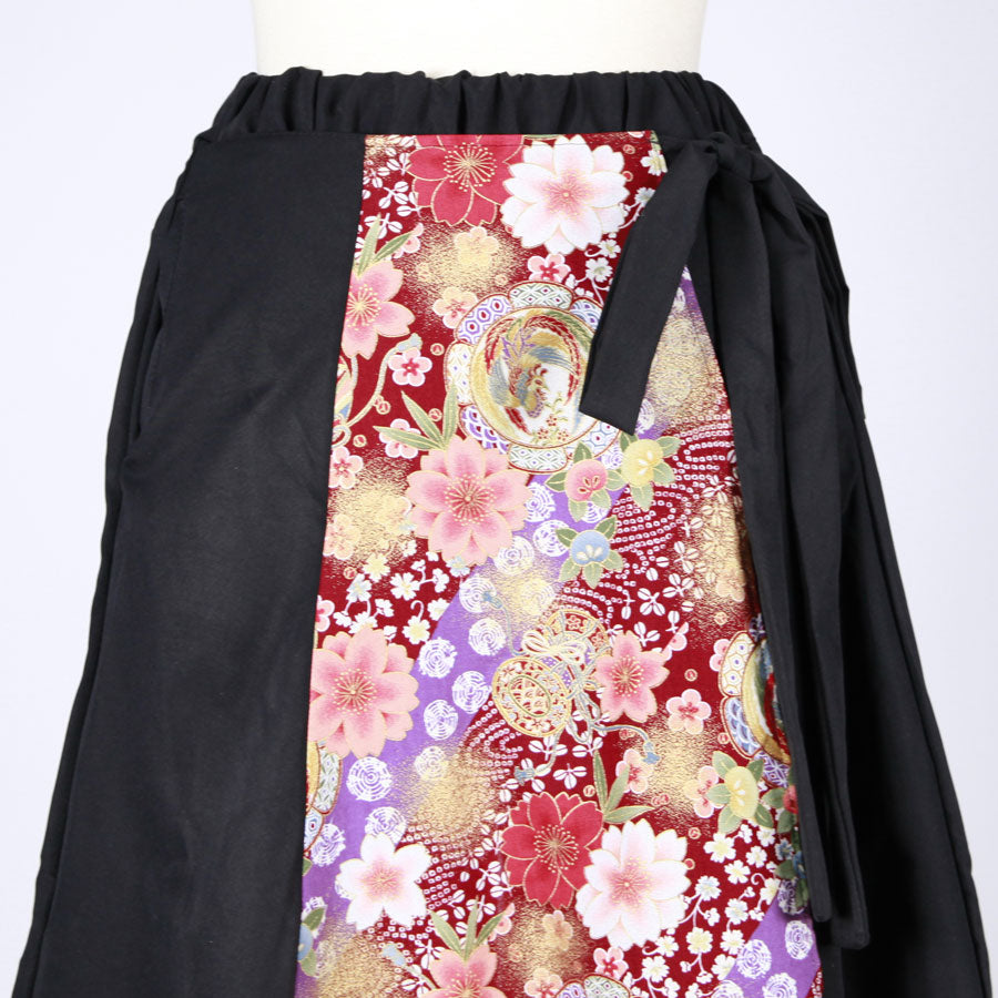 【一点物】TKg 舞い飛ぶ日本の花 ラップパンツ