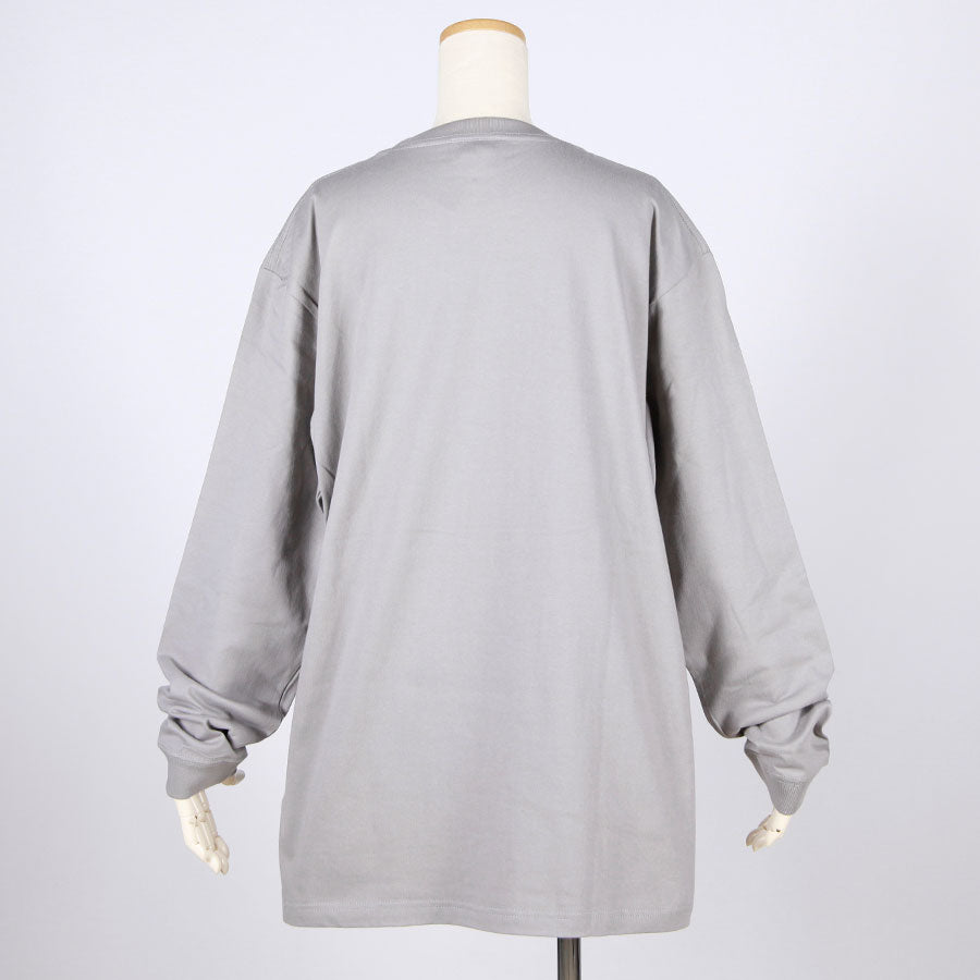 MINT NeKO ティーパーティーロンT GY-WH・XL