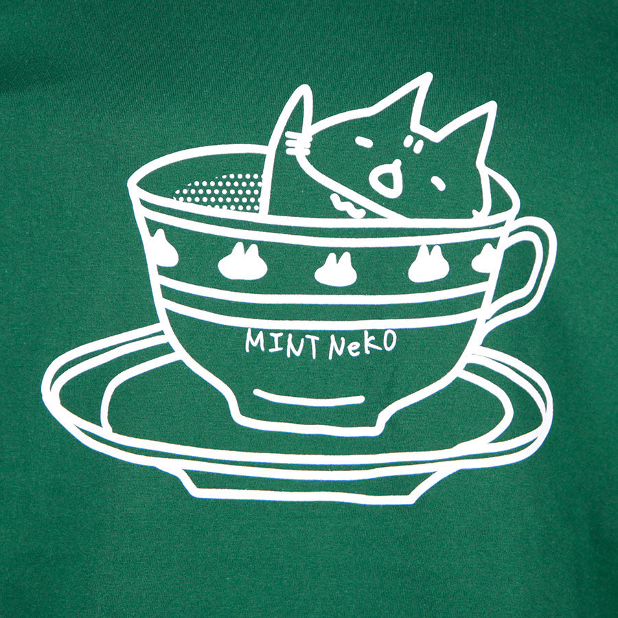 MINT NeKO ティーパーティーロンT GRN-WH・XL