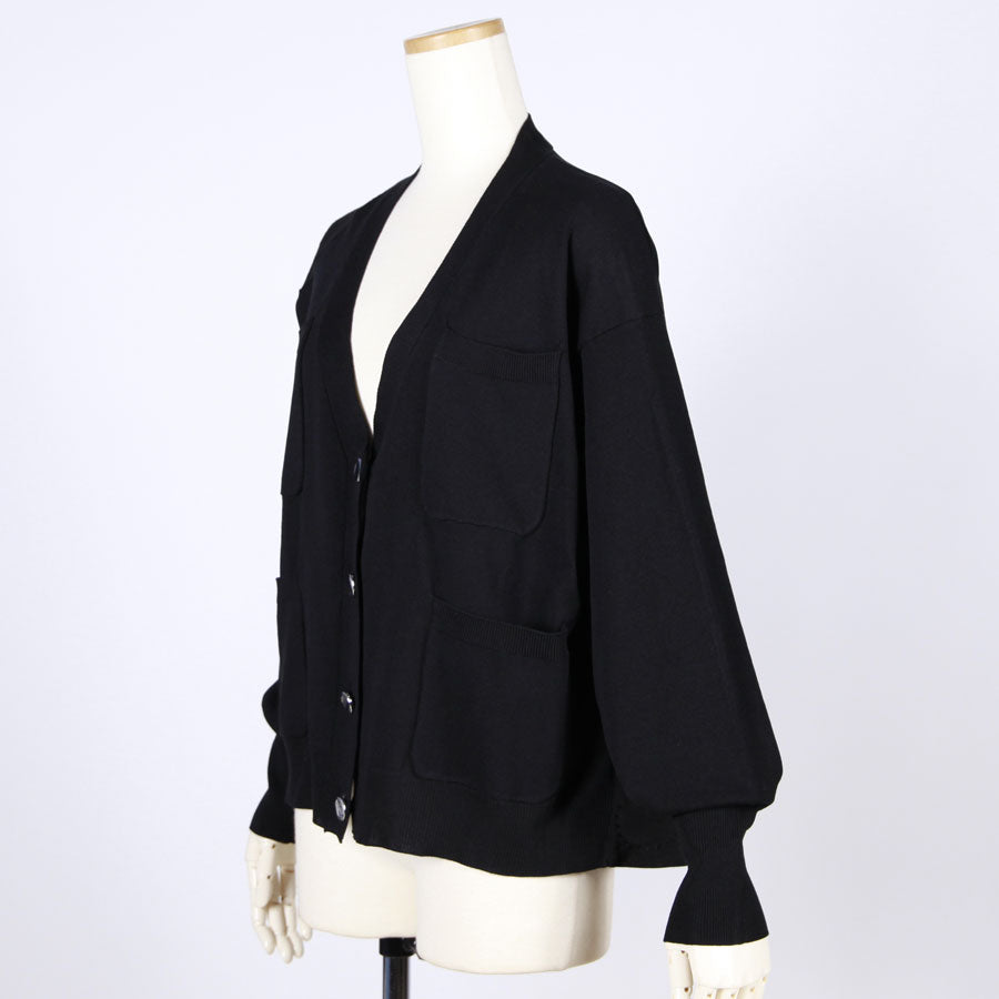 【一点物】TKg グラデーション赤和柄 後ろ切り替えカーディガン