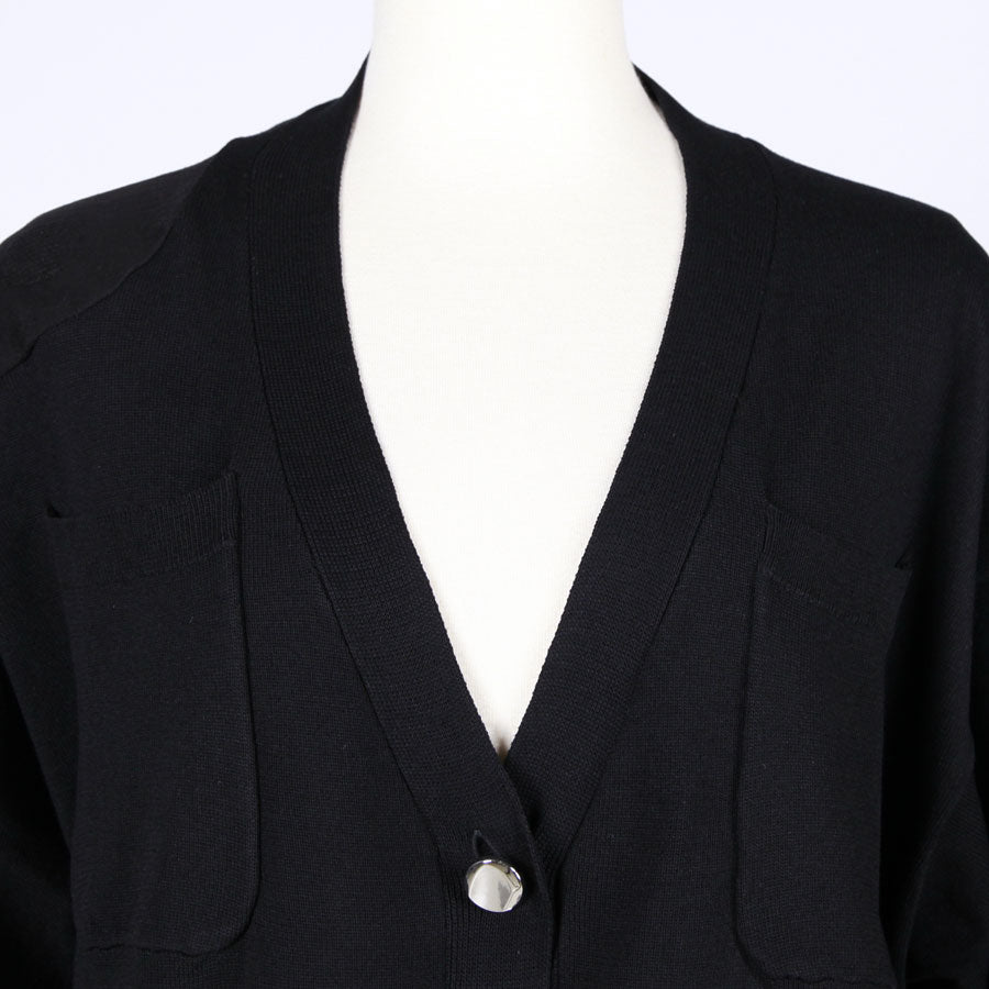 【一点物】TKg グラデーション赤和柄 後ろ切り替えカーディガン