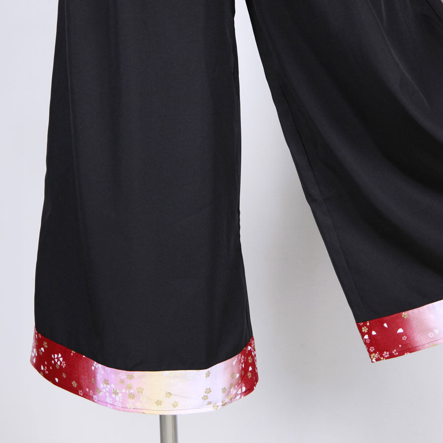 [One-of-a-kind item] TKg Gradation Red Japanese Pattern Super Wide Pants