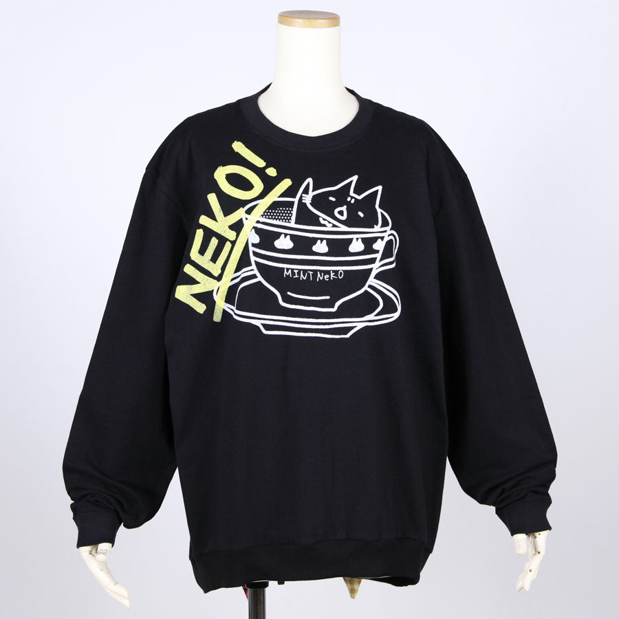 MINT NeKO Cat Ears Long Sleeve Tops / BK