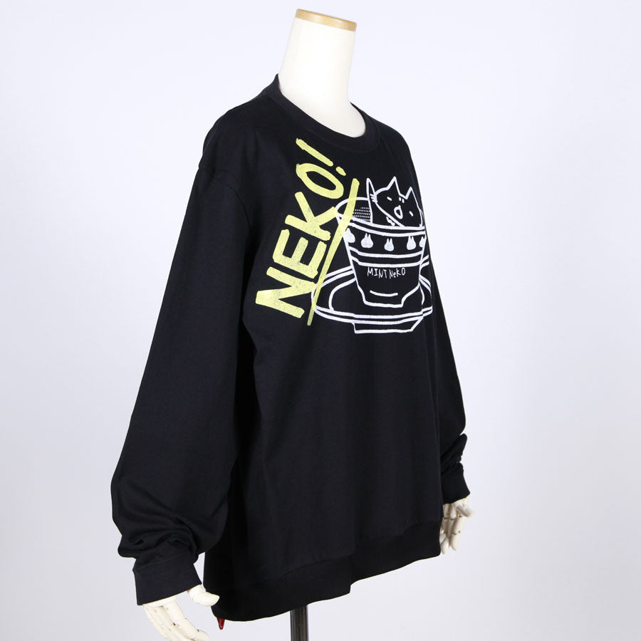 MINT NeKO Cat Ears Long Sleeve Tops / BK
