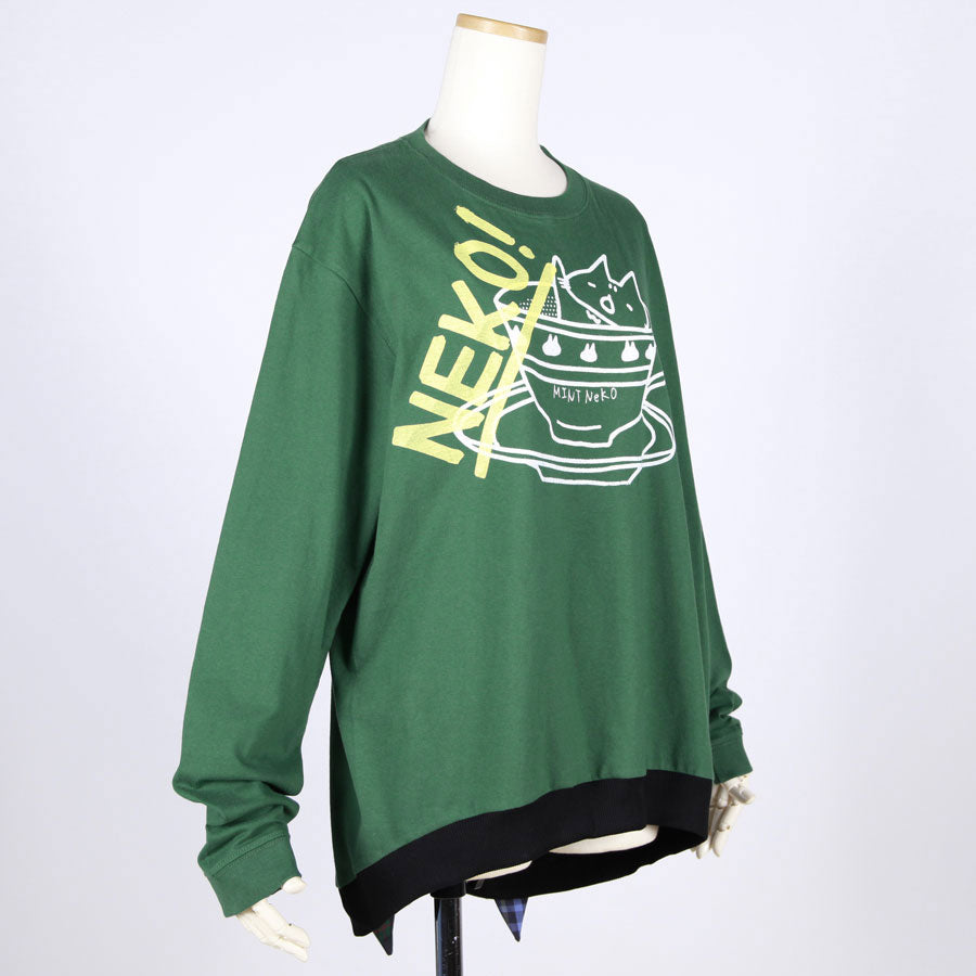 MINT NeKO Cat Ears Long Sleeve Tops / GRN