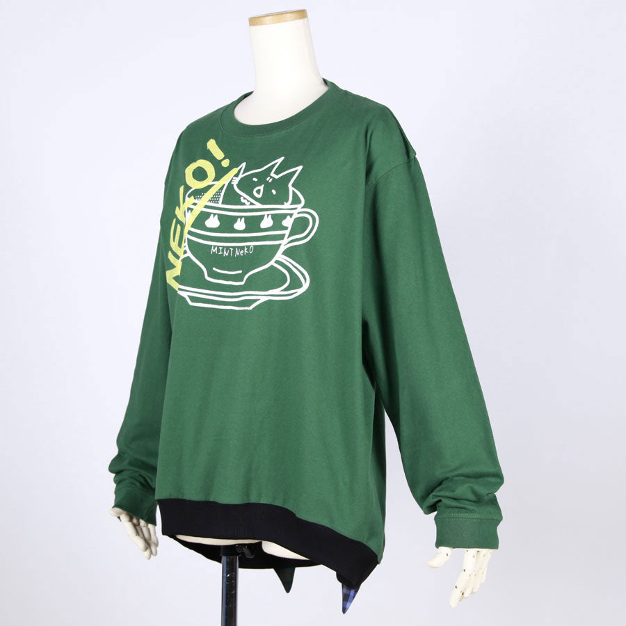 MINT NeKO Cat Ears Long Sleeve Tops / GRN