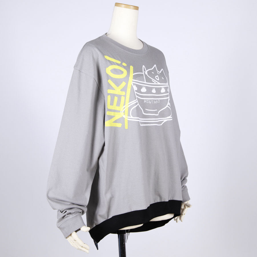 MINT NeKO Cat Ears Long Sleeve Tops / GY