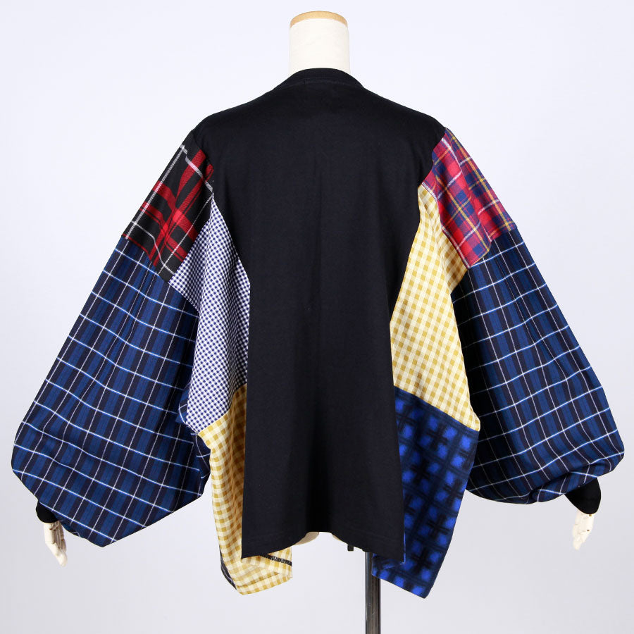 MINT NeKO Check Patchwork Tops / A