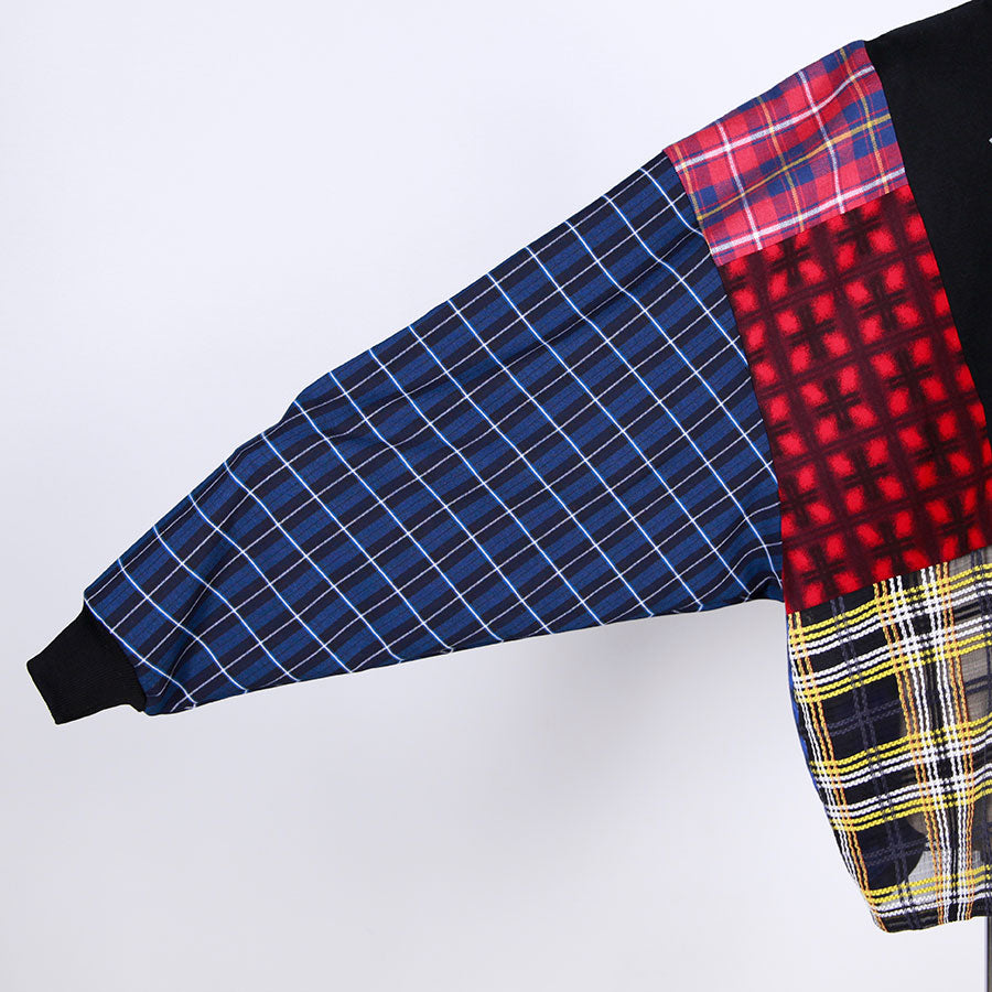 MINT NeKO Check Patchwork Tops / A