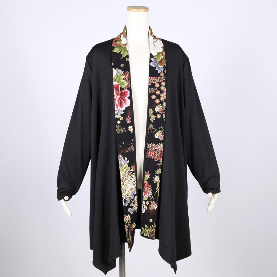 【一点物】TKg 夜の和 袈裟ロング羽織り