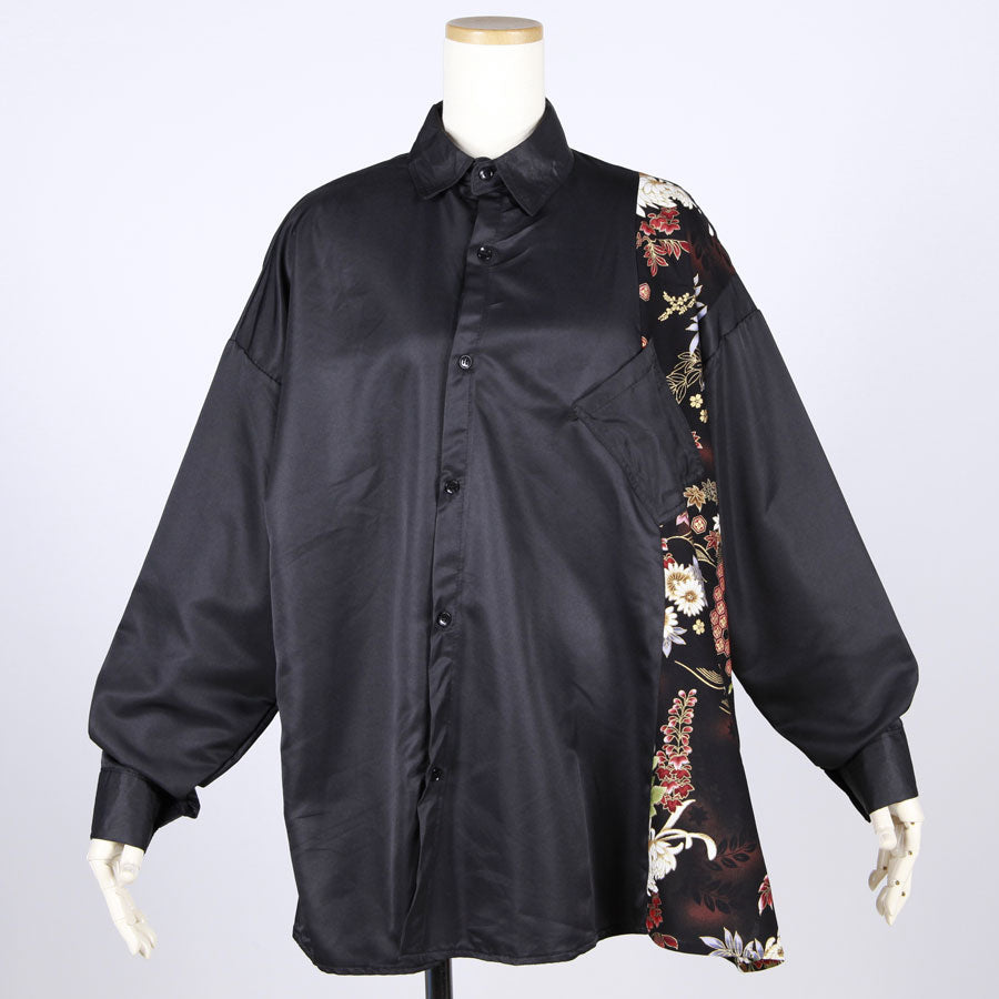 【一点物】TKg 夜の和 歪みシャツ