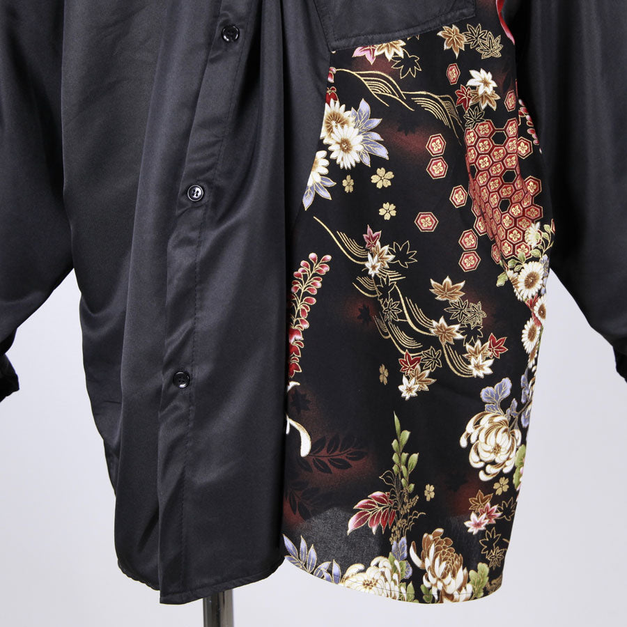 【一点物】TKg 夜の和 歪みシャツ