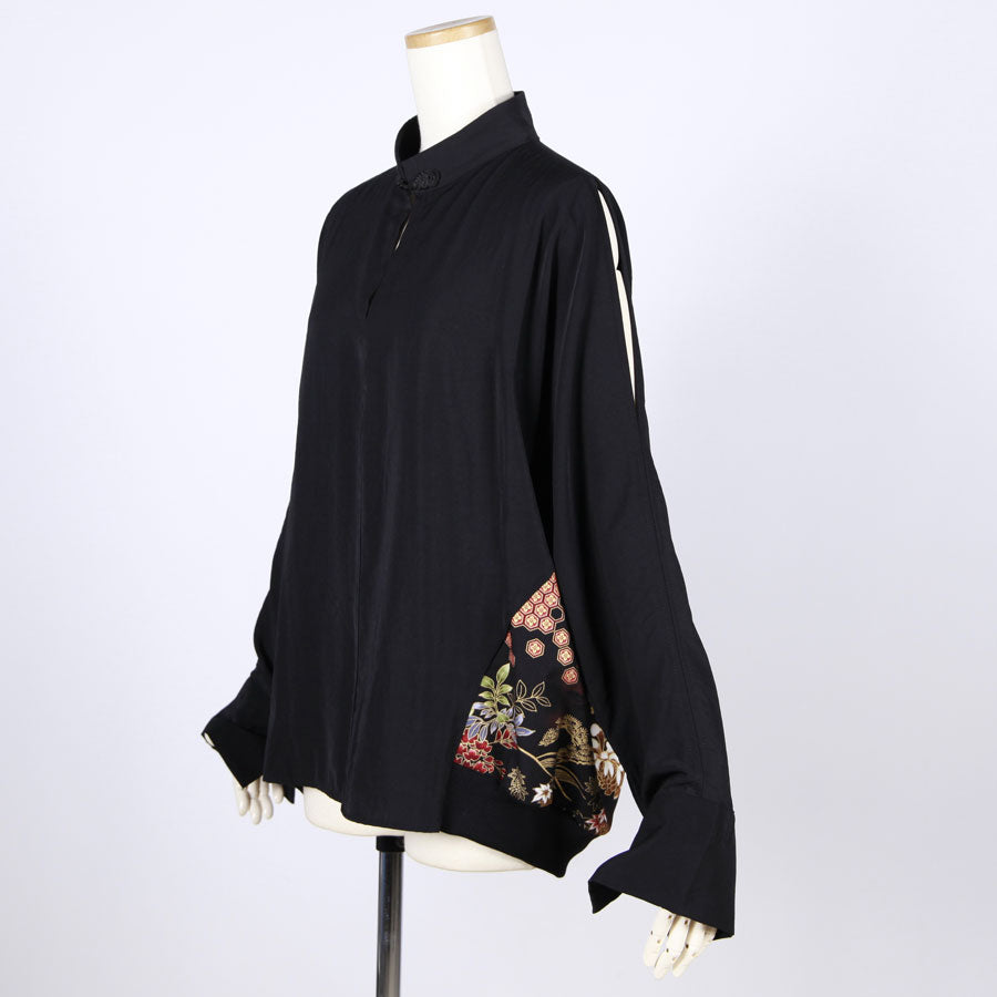 【一点物】TKg 夜の和 チャイナシャツ