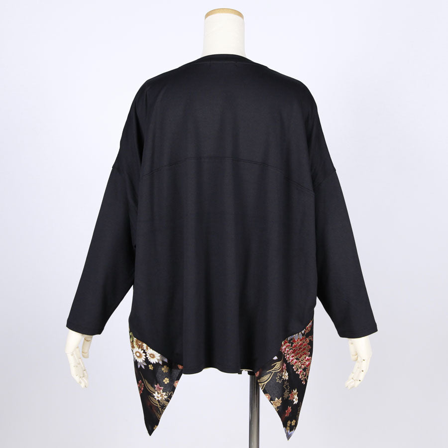 [One-of-a-kind item] TKg The Harmony of the Night Japanese Obi Switching Tops