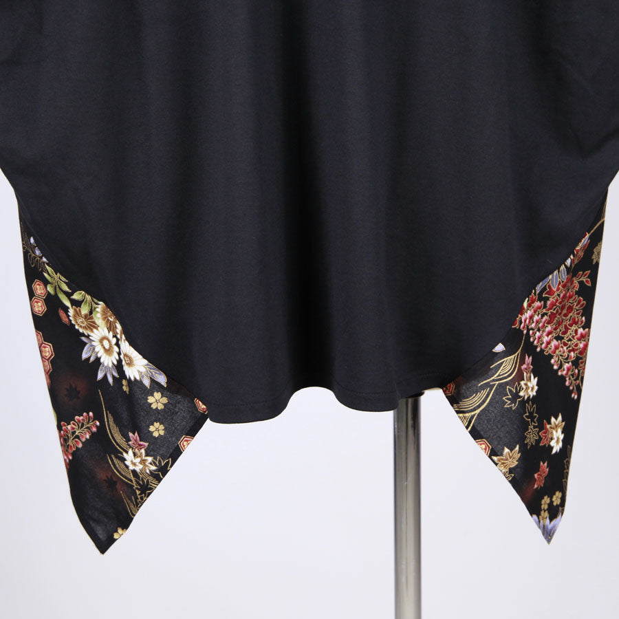 [One-of-a-kind item] TKg The Harmony of the Night Japanese Obi Switching Tops