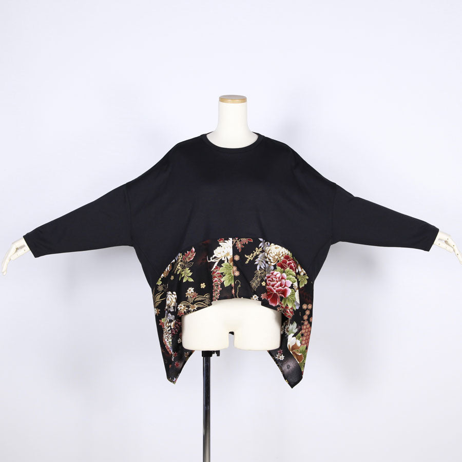 [One-of-a-kind item] TKg The Harmony of the Night Japanese Obi Switching Tops