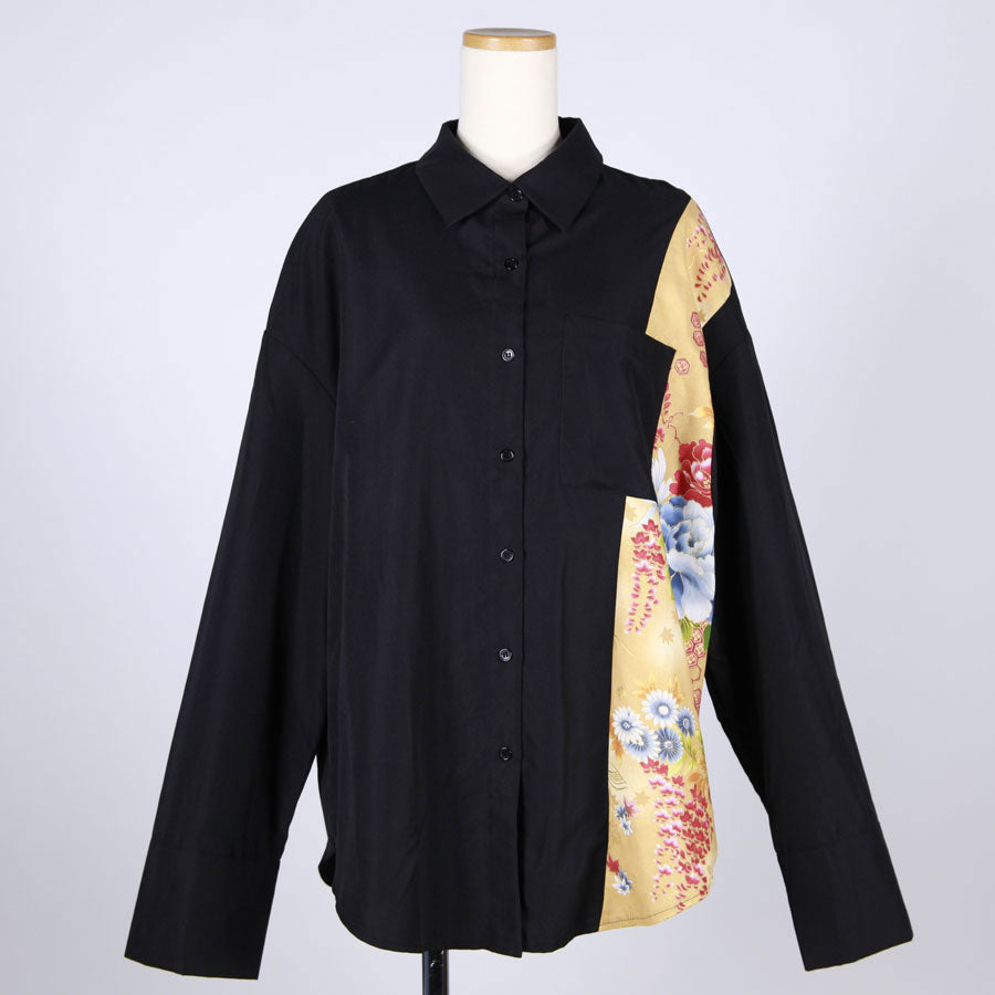 【一点物】TKg 昼の和 後ろファスナーシャツ