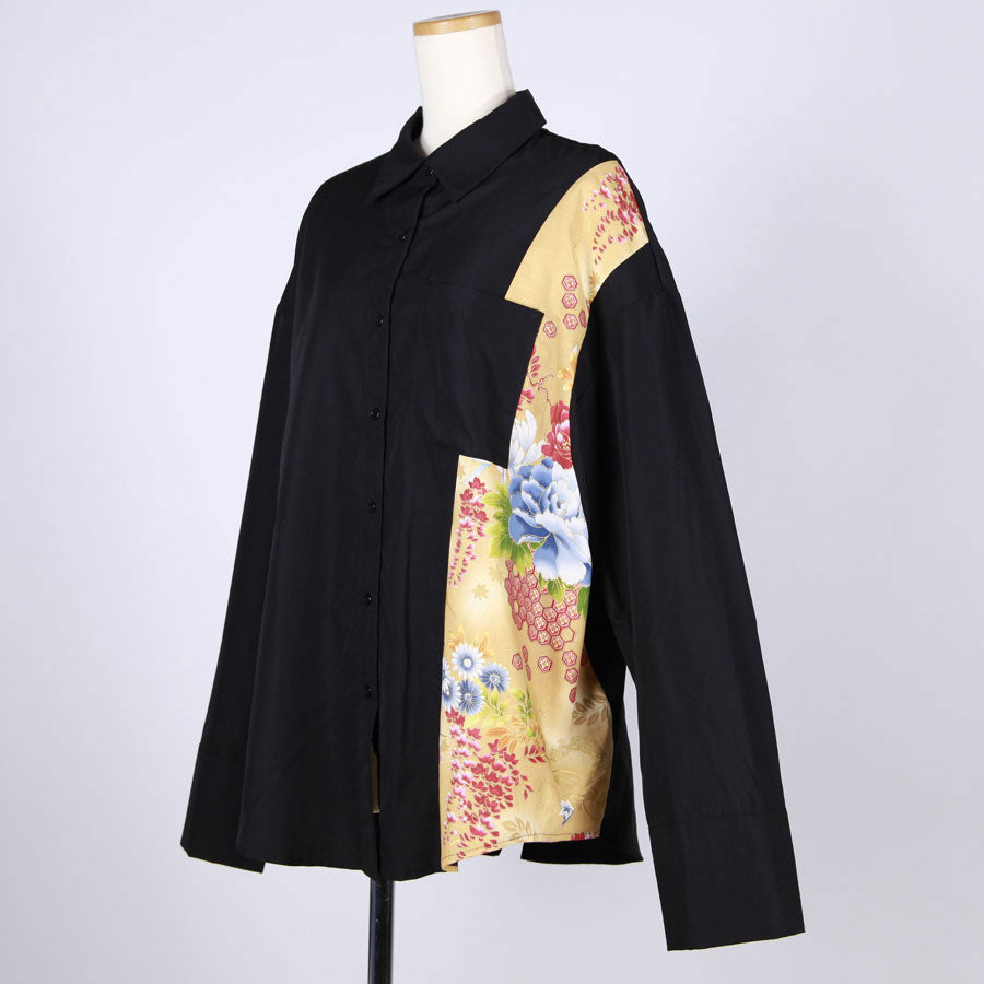 【一点物】TKg 昼の和 後ろファスナーシャツ