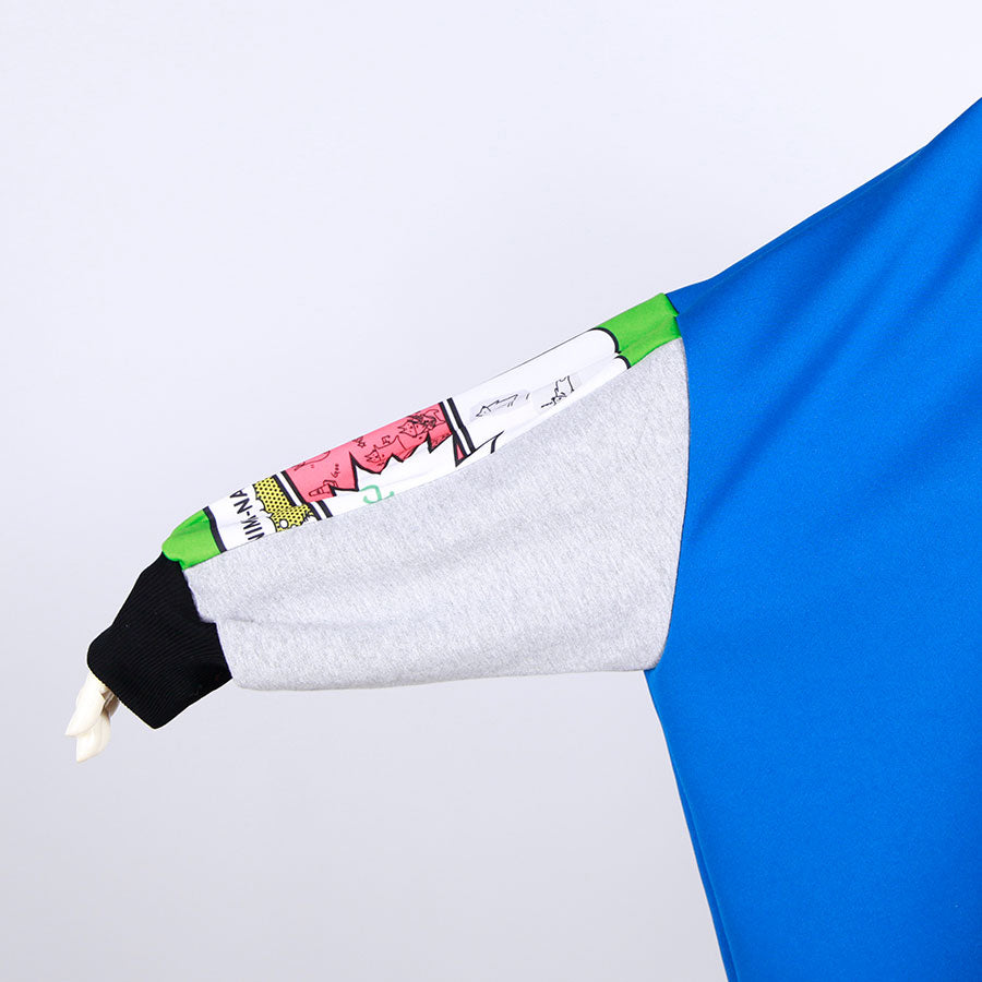 MINT NeKO Patchwork Wide Hoodie / D