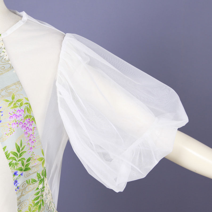 【一点物】TKg 秘色色の藤 透けるトップス