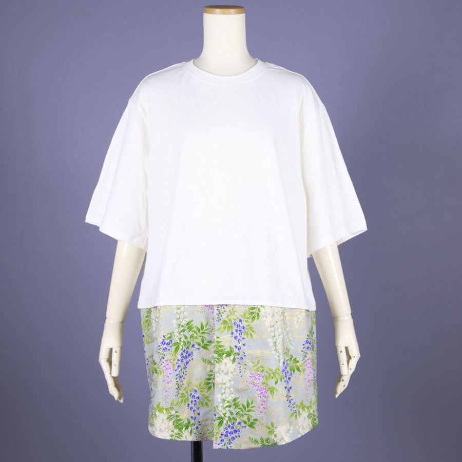 【一点物】TKg 秘色色の藤 スカート付きトップス