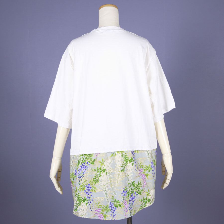 【一点物】TKg 秘色色の藤 スカート付きトップス