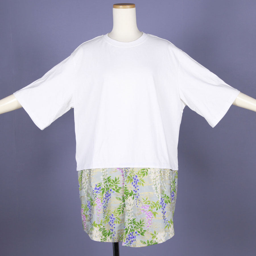 【一点物】TKg 秘色色の藤 スカート付きトップス